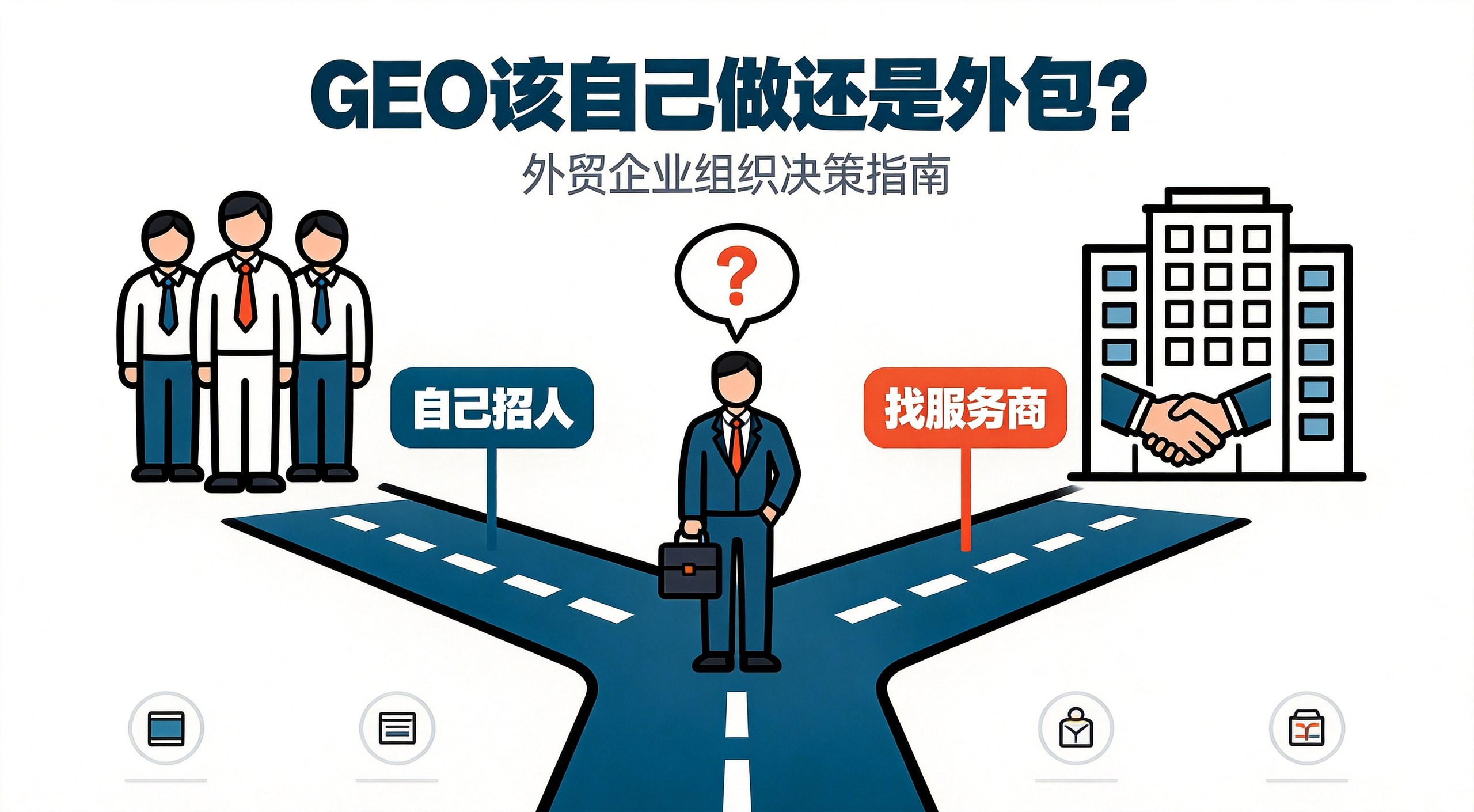 企业做GEO该自己招人还是找服务商?