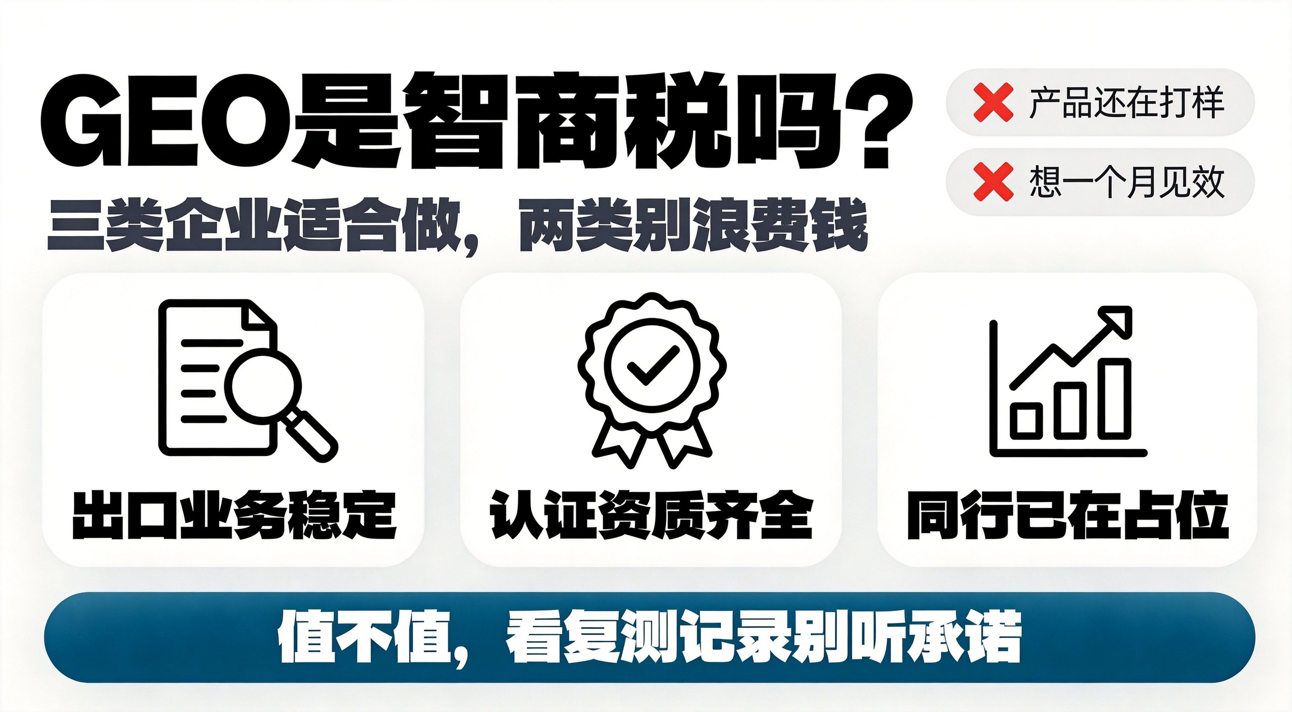 GEO是不是智商税?三类企业适合做、两类别浪费钱